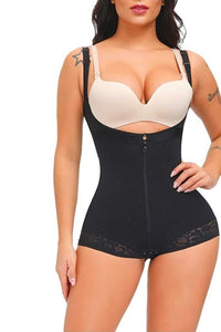 Body Shaper Zipper Open Bust Bodysuit