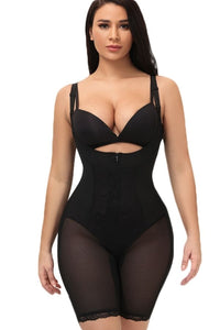 Open Bust Corset High Waist Thigh Slimmer Body Shaper
