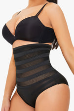 Load image into Gallery viewer, Hi-Waist Breathable Mesh Hole Tummy Control Panty
