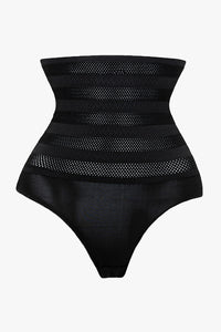 Hi-Waist Breathable Mesh Hole Tummy Control Panty