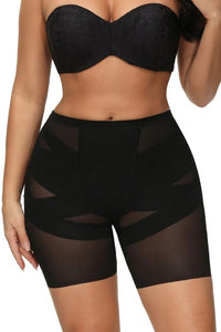 Black Mesh Shapewear Shorts