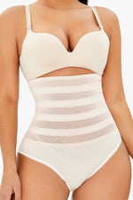 Load image into Gallery viewer, Hi-Waist Breathable Mesh Hole Tummy Control Panty
