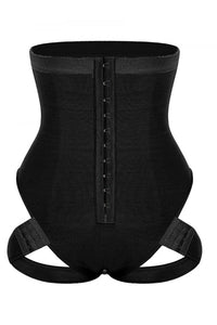 Black High Waist Butt Lifter With 2 Side Straps