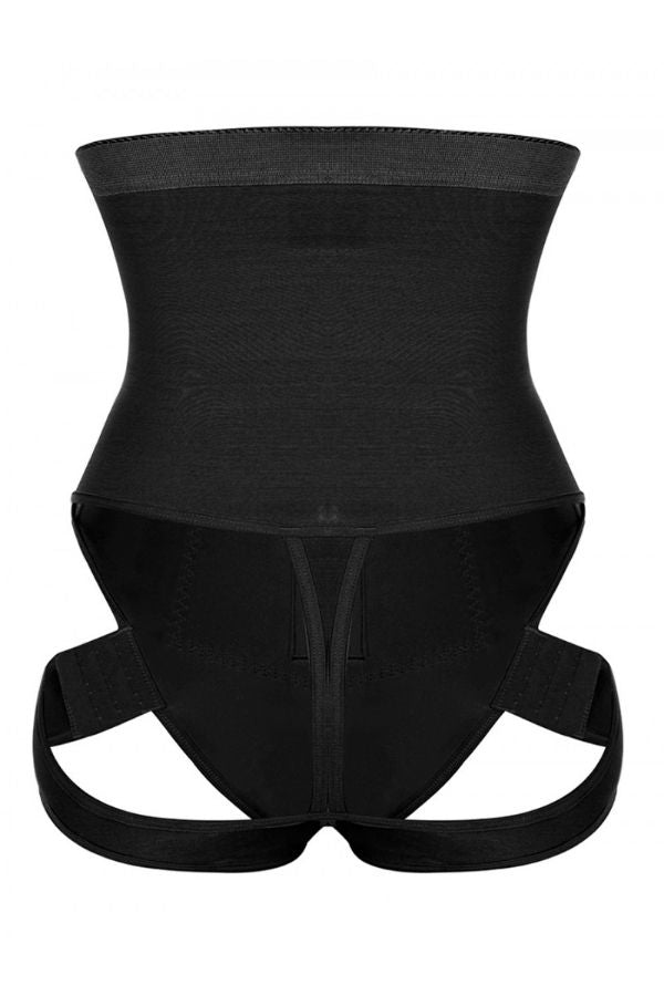 Black High Waist Butt Lifter With 2 Side Straps