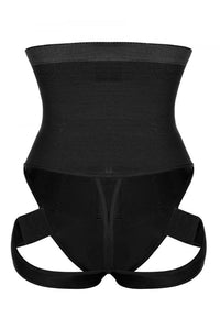Black High Waist Butt Lifter With 2 Side Straps