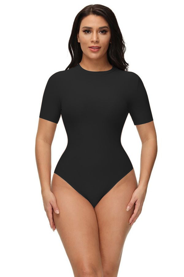 Short Sleeves Tummy Control Bodysuit