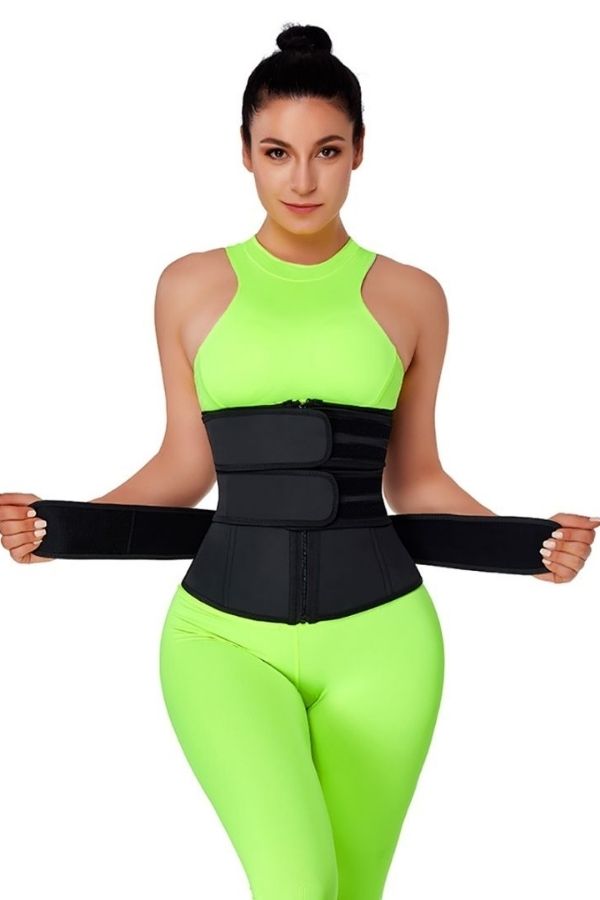 Slimming Stomach Three Belts Latex Waist Trainer Big Size