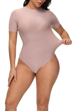 Load image into Gallery viewer, Short Sleeves Tummy Control Bodysuit
