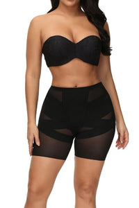 Black Mesh Shapewear Shorts