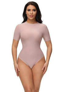 Short Sleeves Tummy Control Bodysuit